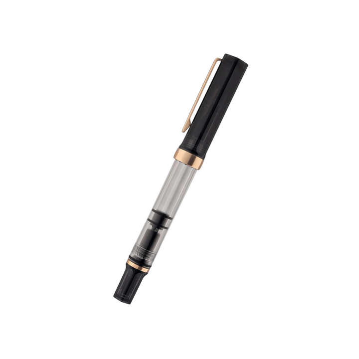 TWSBI ECO Fountain Pen in Smoke with Rose Gold Trim — TWSBI fountain pen — precision nib writing instrument, at Cityluxe Singapore stationery store