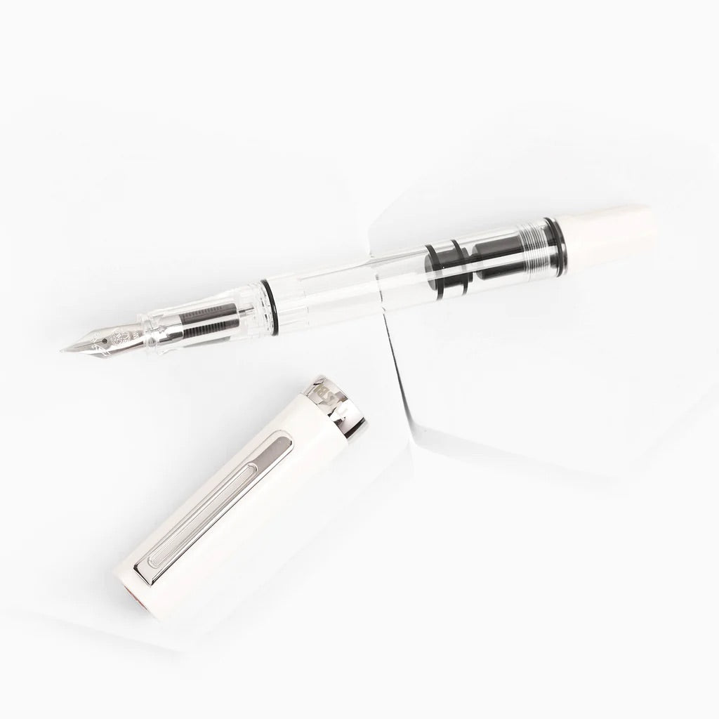 TWSBI ECO Fountain Pen in White — TWSBI fountain pen — precision nib writing instrument, at Cityluxe Singapore stationery store