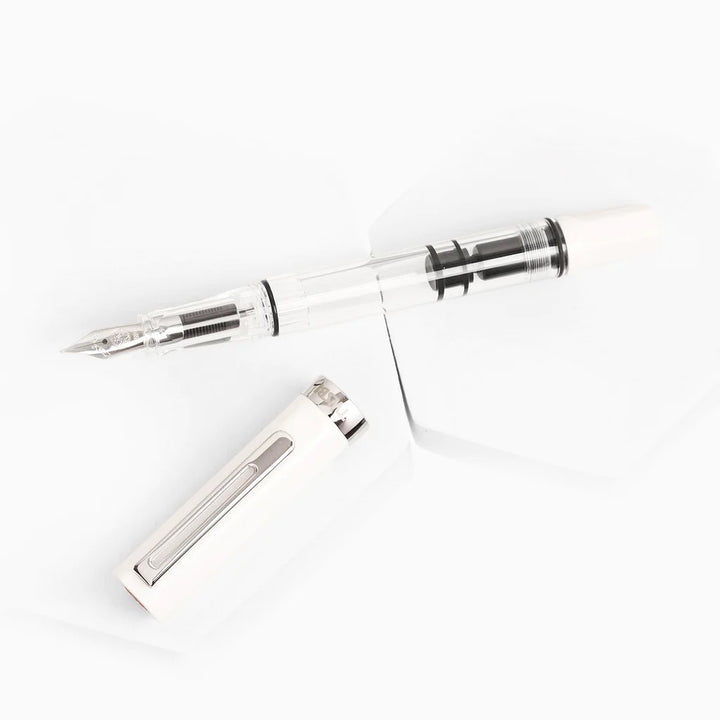TWSBI ECO Fountain Pen in White — TWSBI fountain pen — precision nib writing instrument, at Cityluxe Singapore stationery store