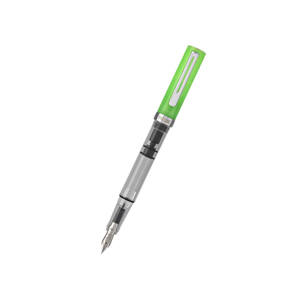 TWSBI ECO Fountain Pen Glow Green — TWSBI fountain pen — precision nib writing instrument, at Cityluxe Singapore stationery store