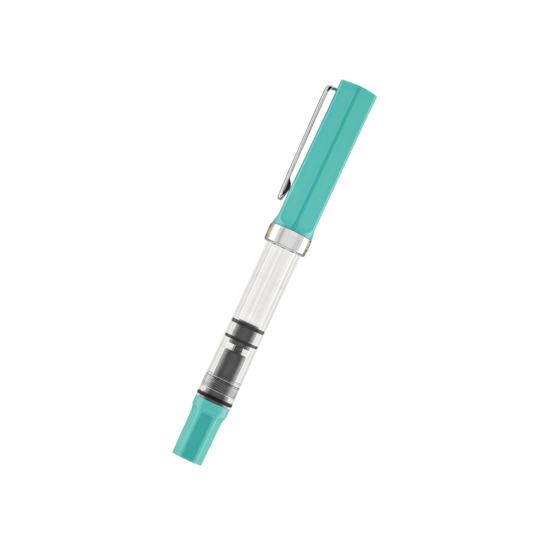 TWSBI ECO Fountain Pen Persian Green — barrel detail