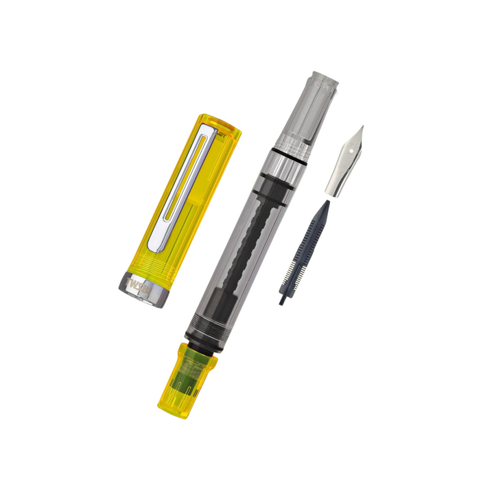 TWSBI ECO Fountain Pen Transparent Yellow — TWSBI fountain pen — precision nib writing instrument, at Cityluxe Singapore stationery store