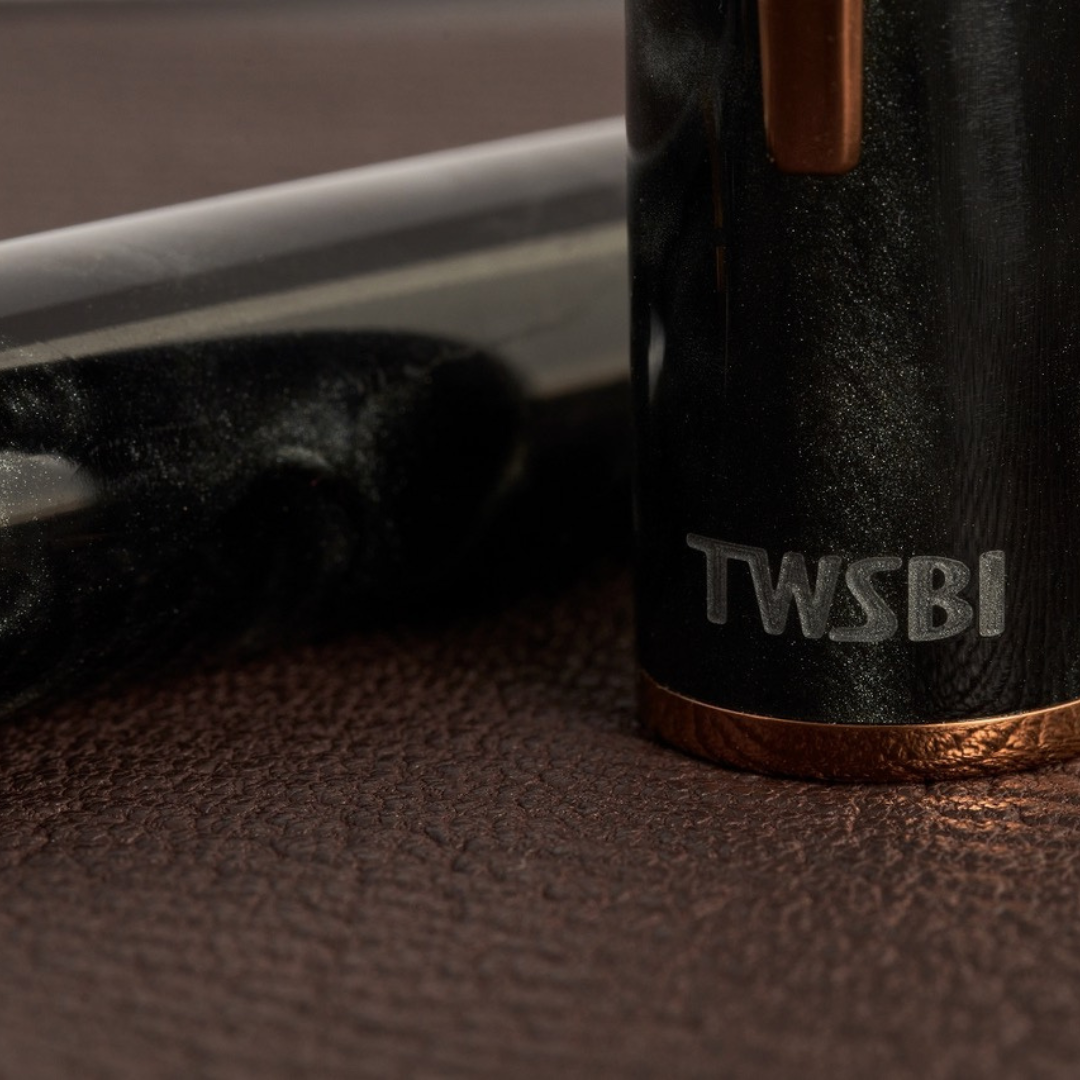 TWSBI Obsidian Fountain Pen — writing at an angle