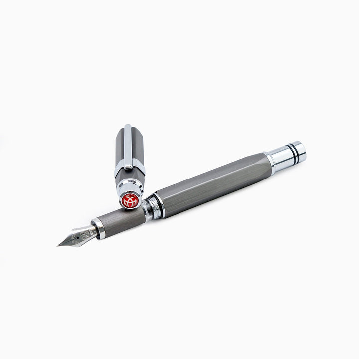 TWSBI Precision Fountain Pen Gunmetal - EF — front view
