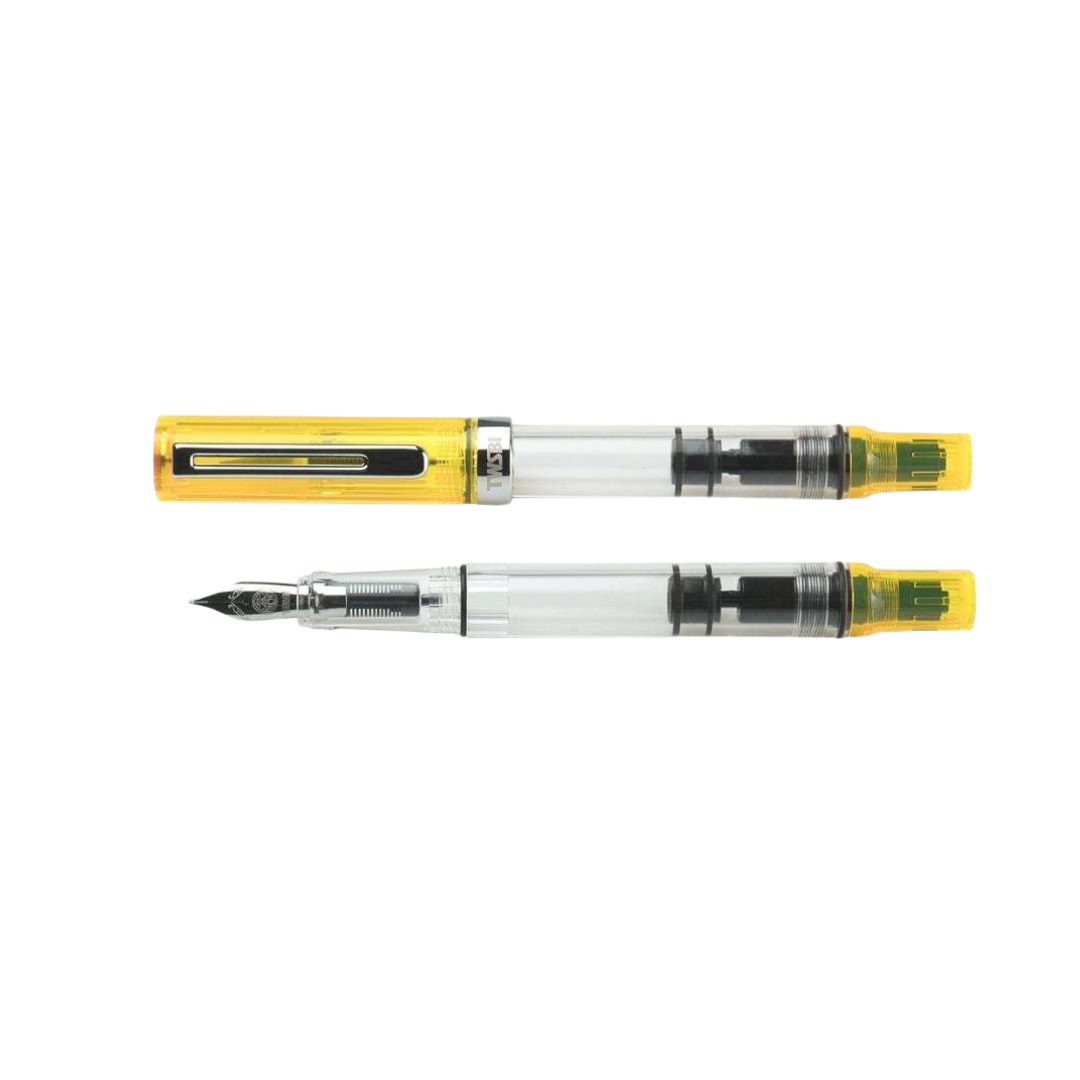 TWSBI ECO Fountain Pen Transparent Yellow — TWSBI fountain pen — precision nib writing instrument, at Cityluxe Singapore stationery store