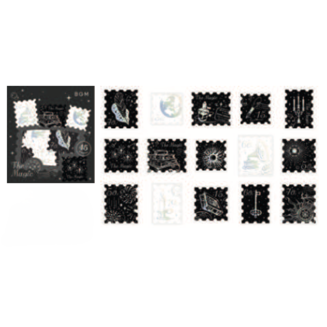 BGM Foil Stamping Flake Seal: Post Office - The Magic — front view