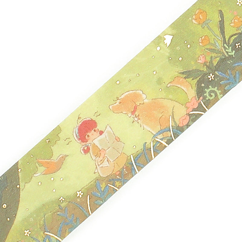 BGM Foil Stamping Masking Tape: Mysterious Journey - To the Forest — pattern detail