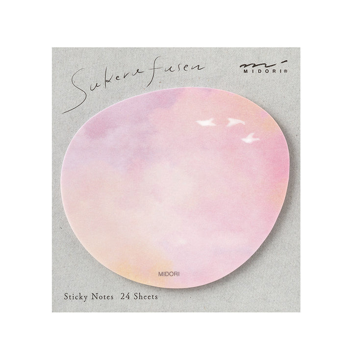 Midori Sticky Notes - Transparency Sunset — front view