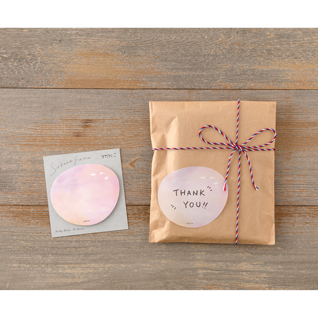 Midori Sticky Notes - Transparency Sunset — in use
