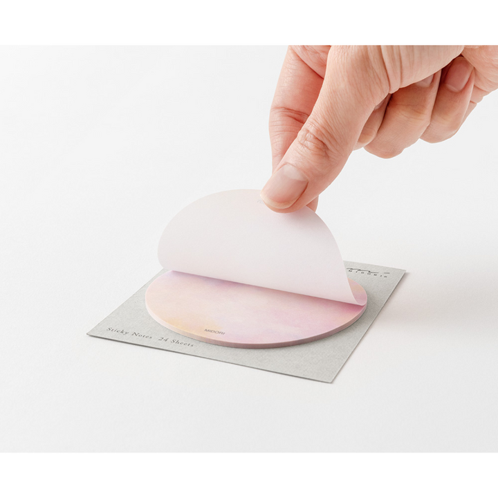Midori Sticky Notes - Transparency Sunset — angle view