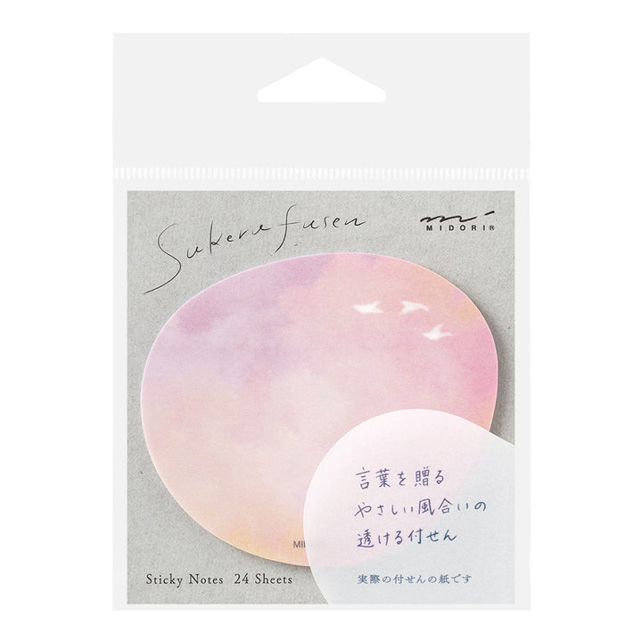 Midori Sticky Notes - Transparency Sunset — detail view