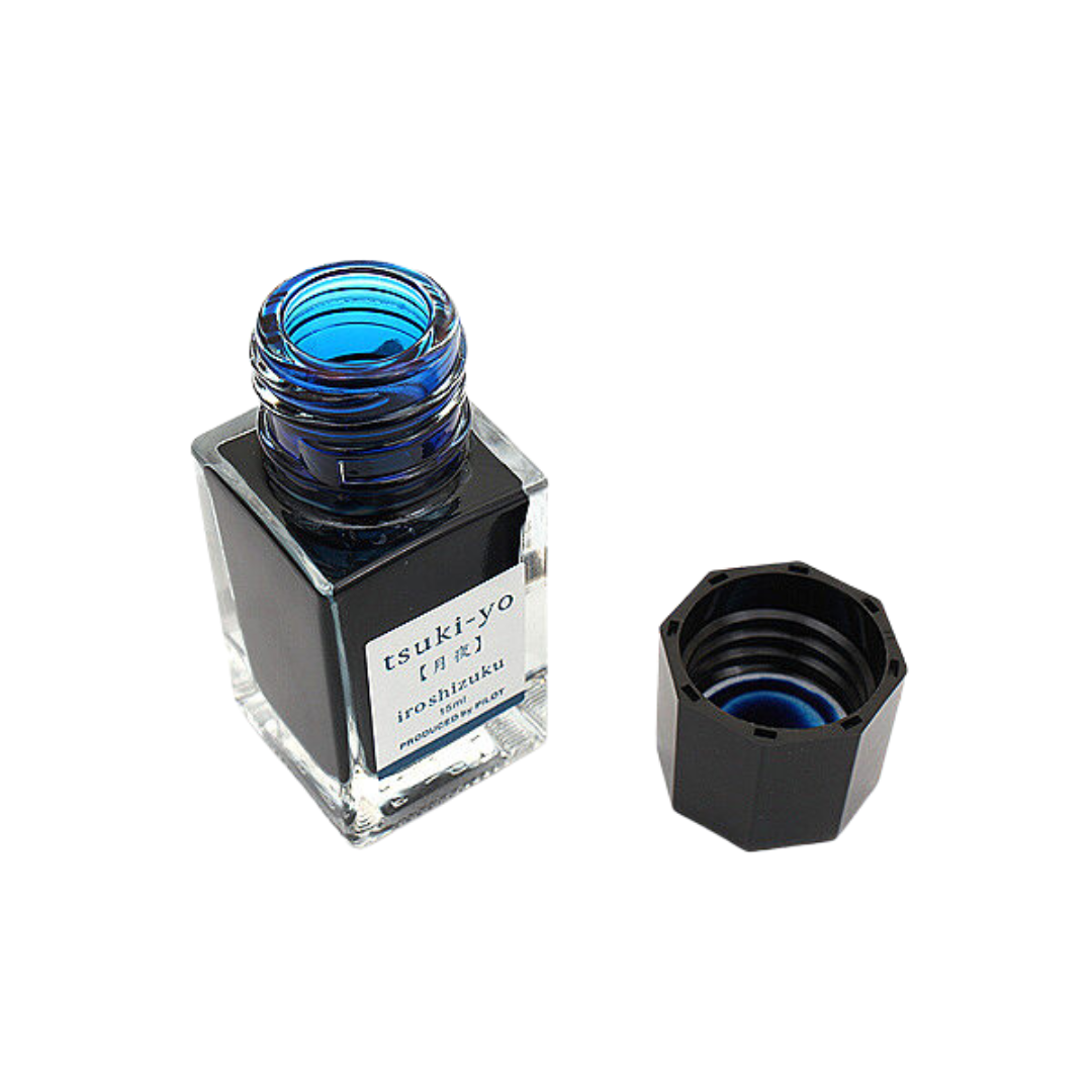 Pilot Iroshizuku 15ml Ink Bottle - Tsu-kiyo (Moonlit Night) — cap detail