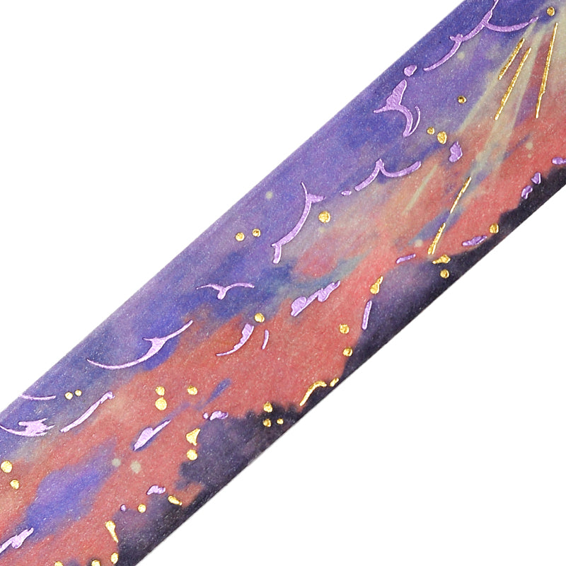 BGM Foil Stamping Masking Tape: Sky Encyclopedia - Twilight — pattern detail