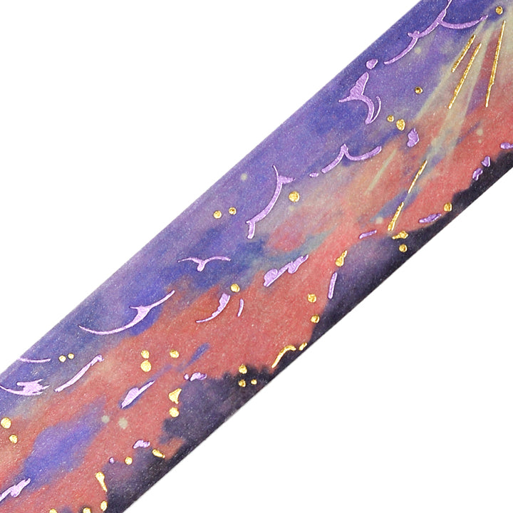 BGM Foil Stamping Masking Tape: Sky Encyclopedia - Twilight — pattern detail