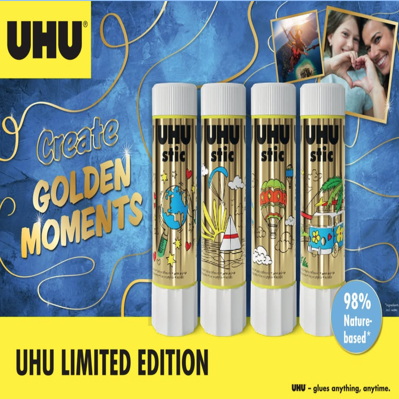 UHU Stic Neon Glue Stick (Set of 4) — detail view