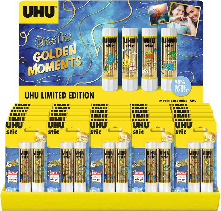 UHU Stic Neon Glue Stick (Set of 4) — side view