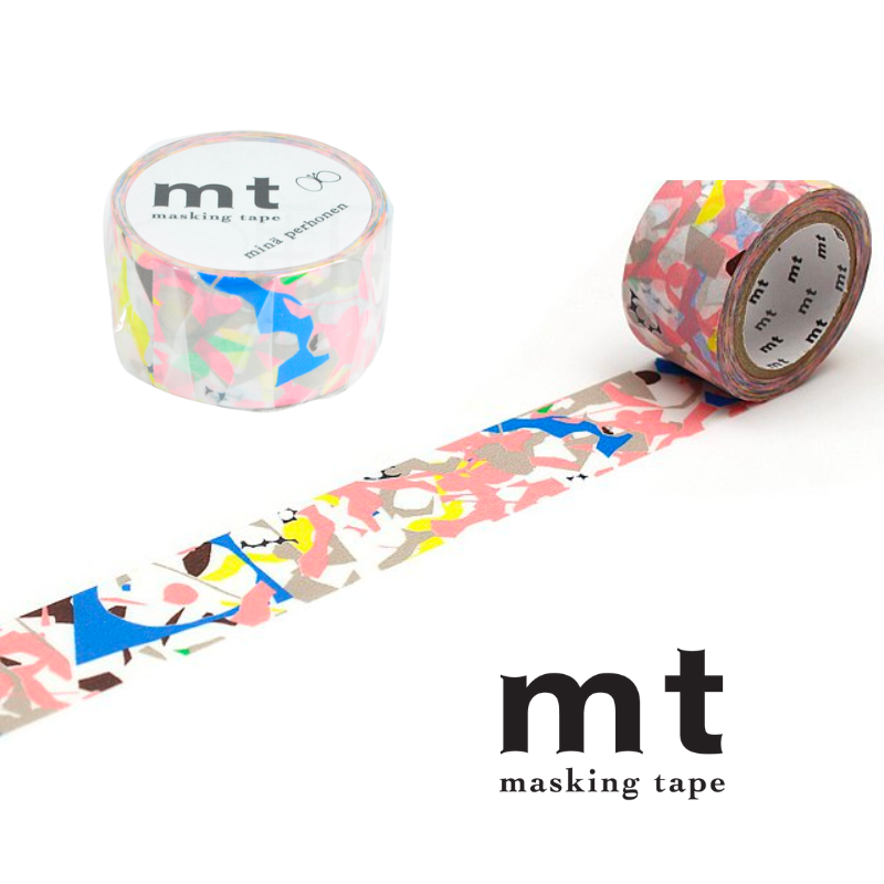 MT x Mina Perhonen Washi Tape in Surplus — MT Tape washi tape — decorative Japanese paper tape for journaling and craft, at Cityluxe Singapore