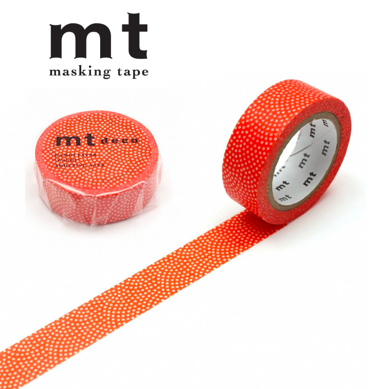 MT Deco Washi Tape in Samekomon Akadaidai — MT Tape washi tape — decorative Japanese paper tape for journaling and craft, at Cityluxe Singapore