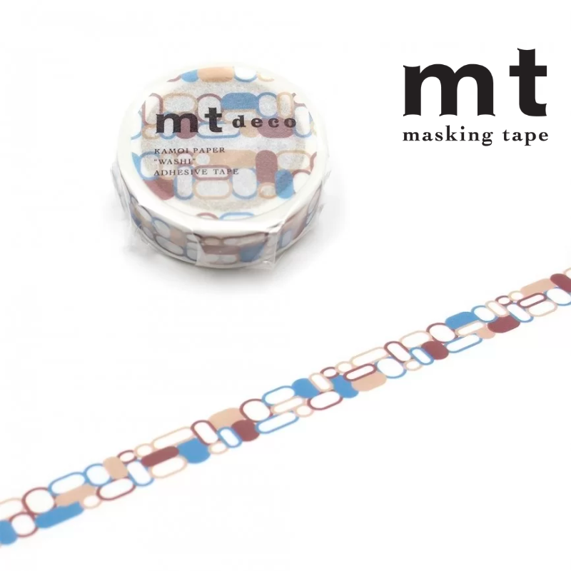 MT Deco Washi Tape in Round Corner — MT Tape washi tape — decorative Japanese paper tape for journaling and craft, at Cityluxe Singapore
