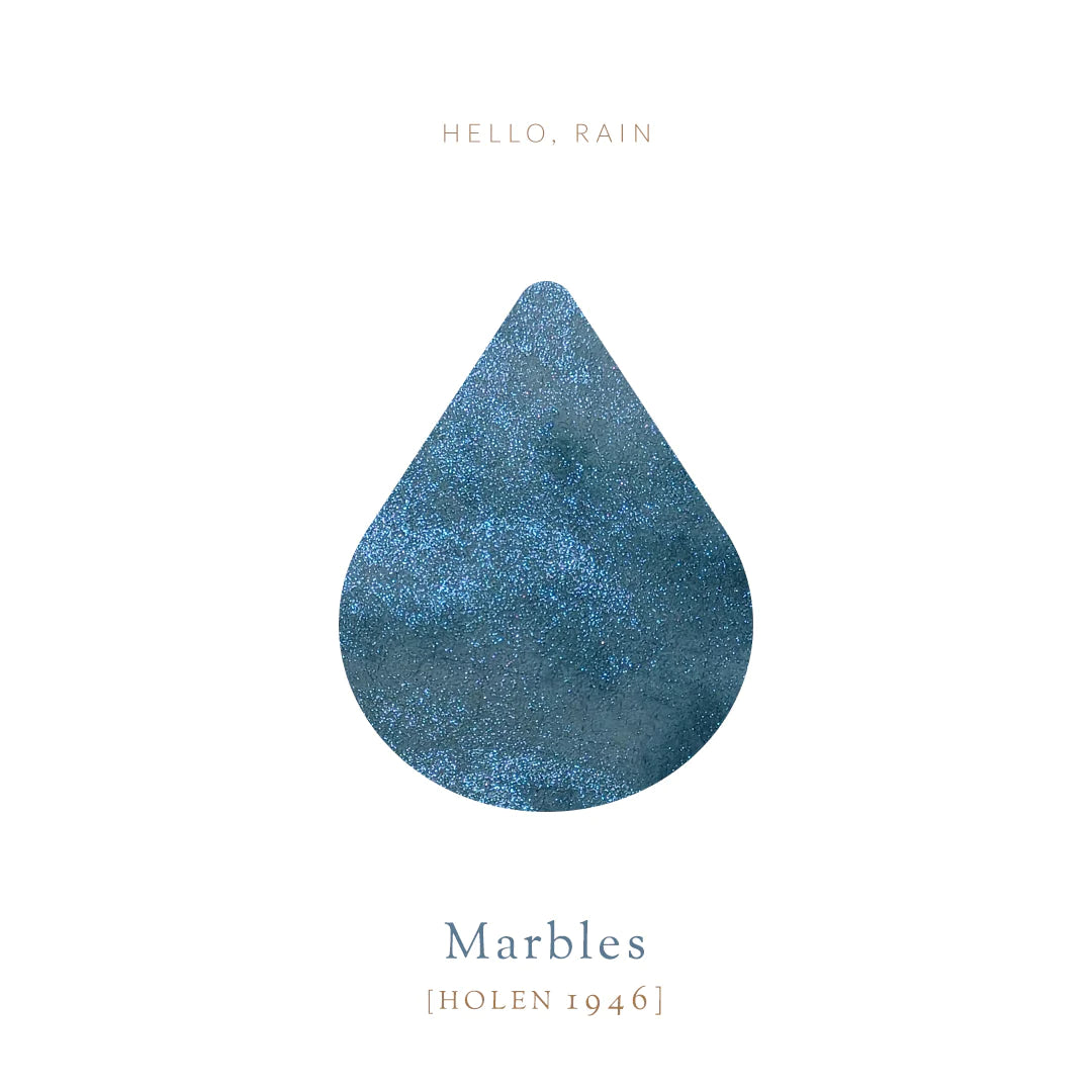 Vinta Inks Hello Rain 30ml Bottled Ink - Marbles (Holen 1946) — with pen