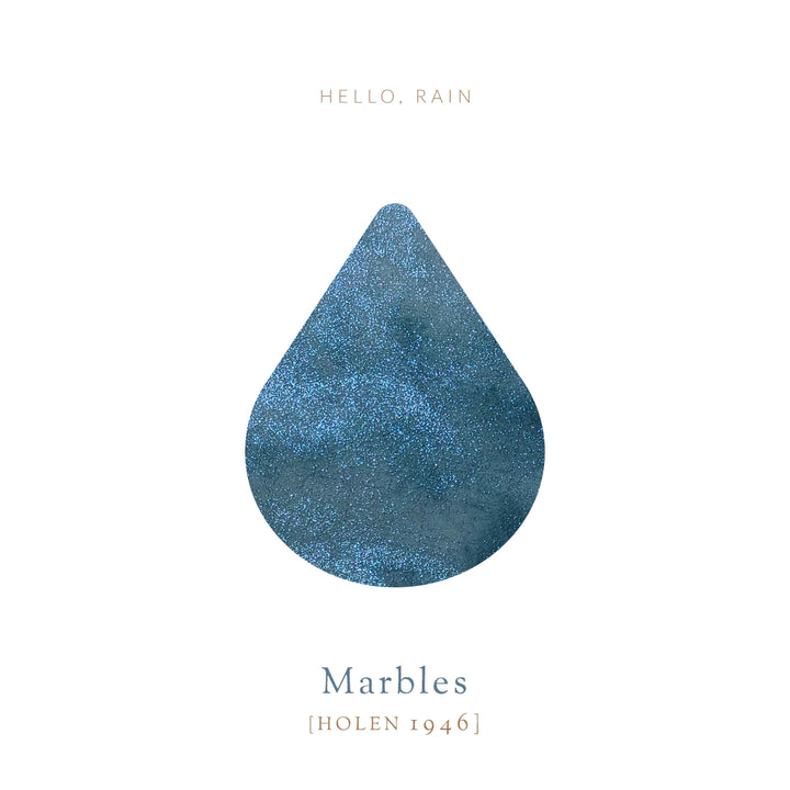 Vinta Inks Hello Rain 30ml Bottled Ink - Marbles (Holen 1946) — with pen
