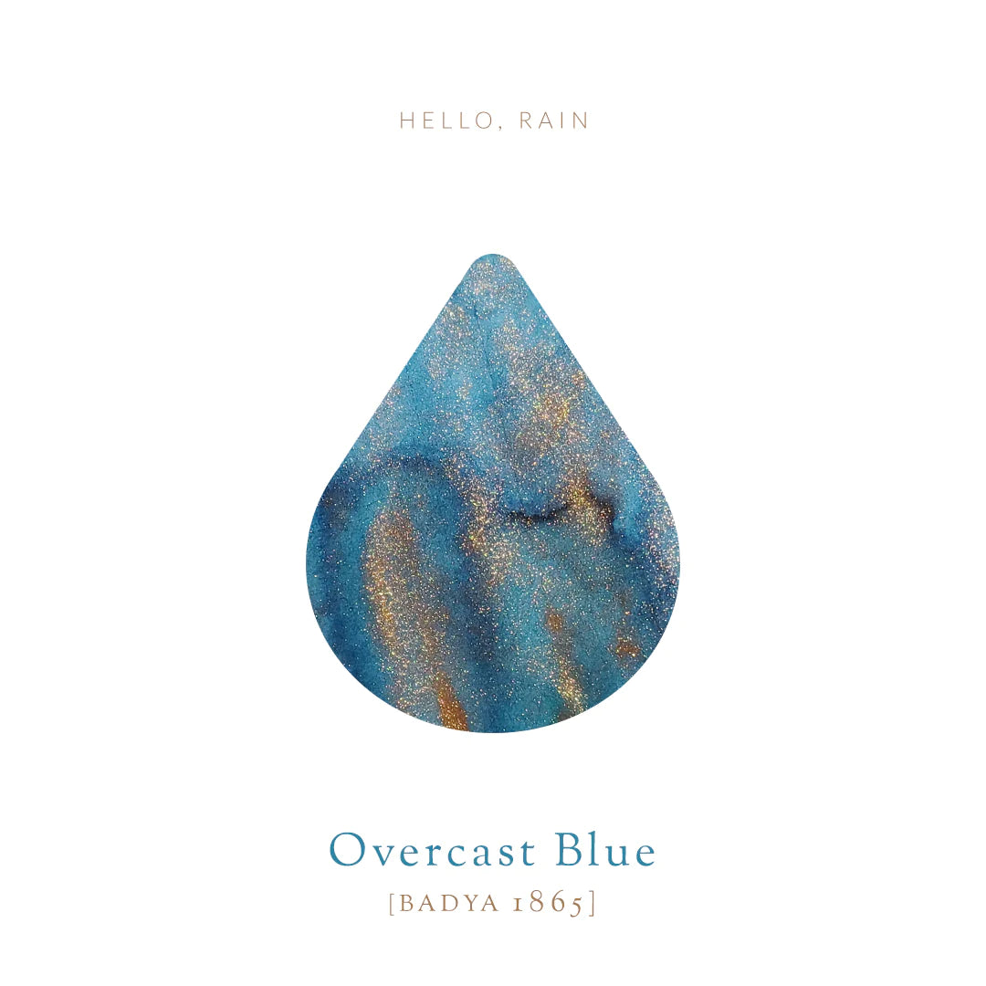 Vinta Inks Hello Rain 30ml Bottled Ink - Overcast Blue [Badya 1865] — with pen