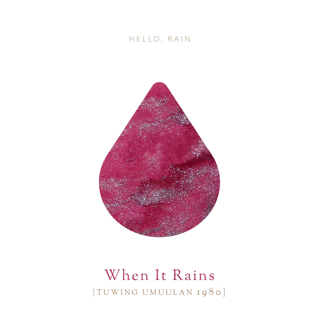 Vinta Inks Hello Rain 30ml Bottled Ink - When It Rains (Tuwing Umuulan 1980) — with pen
