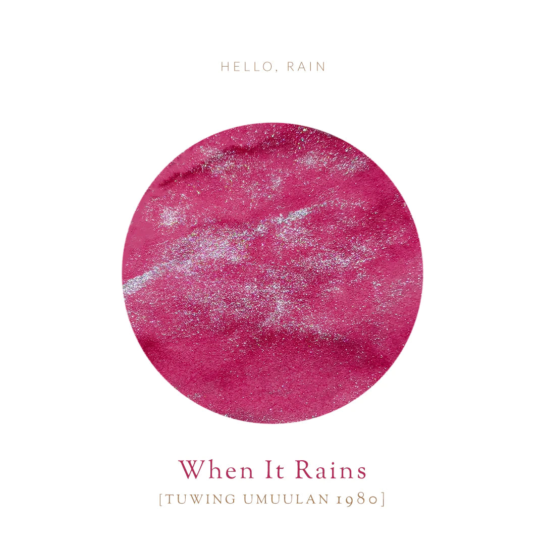 Vinta Inks Hello Rain 30ml Bottled Ink - When It Rains (Tuwing Umuulan 1980) — size reference