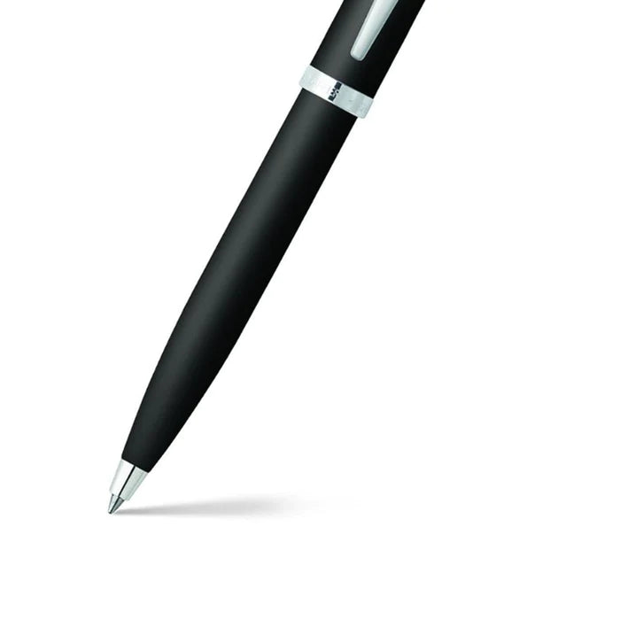 Sheaffer 100 E9317 Matte Black With Chrome Trims  Ballpoint Pen (WW30) — Sheaffer ballpoint pen — reliable smooth-writing everyday pen, at Cityluxe Singapore
