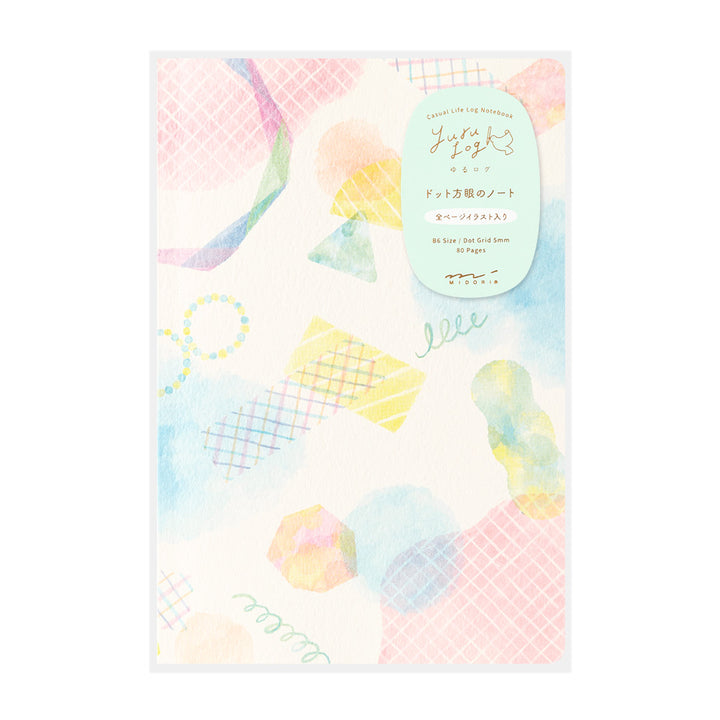 Midori Yuru Log Notebook [B6] - Watercolor — front cover