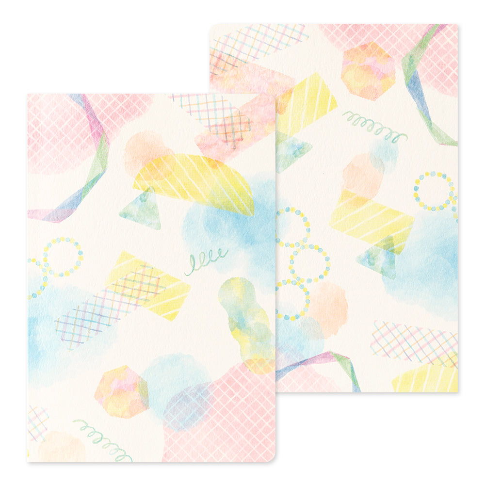 Midori Yuru Log Notebook [B6] - Watercolor — open spread