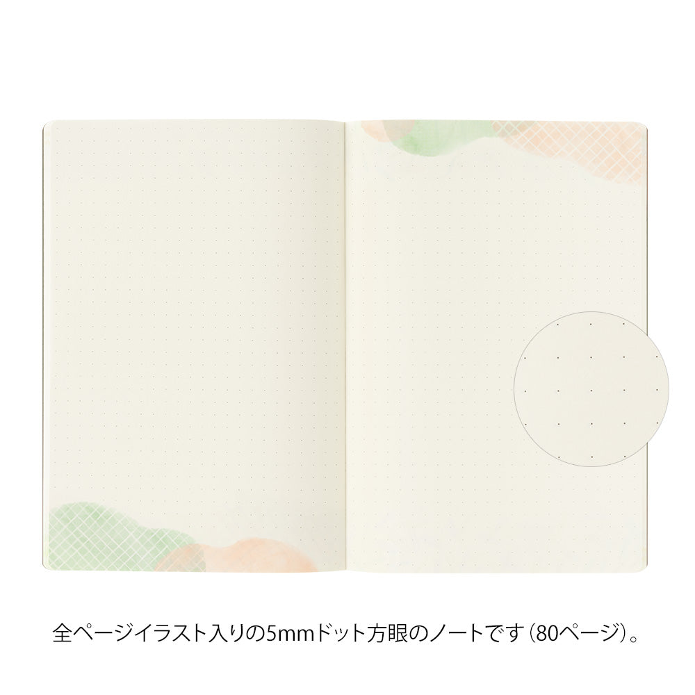 Midori Yuru Log Notebook [B6] - Watercolor — size comparison