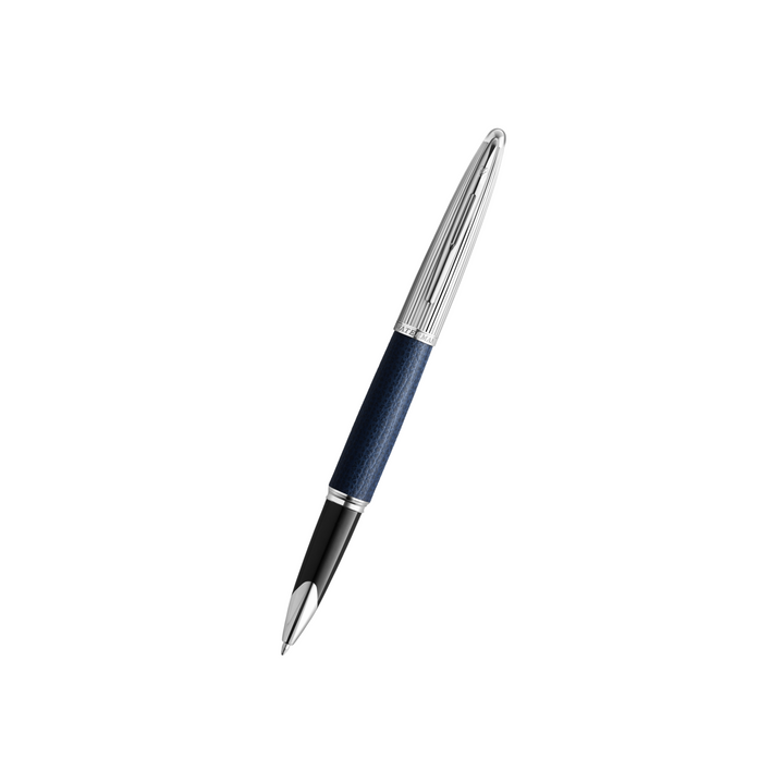 Waterman Carene SE Blue Leather Ballpoint Pen — capped