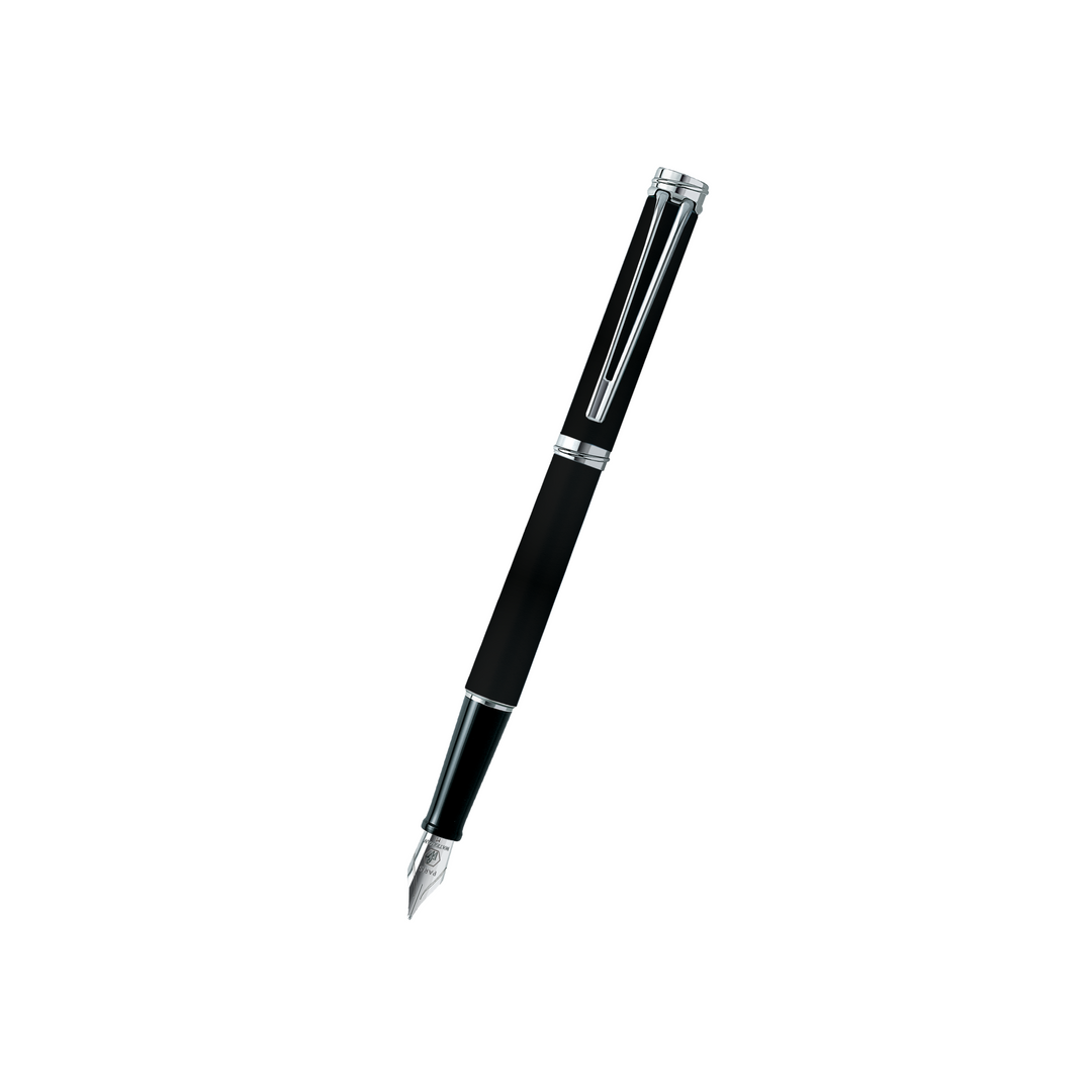 Waterman Harmonie Black CT Fountain Pen - Fine (FPD 2024) — capped