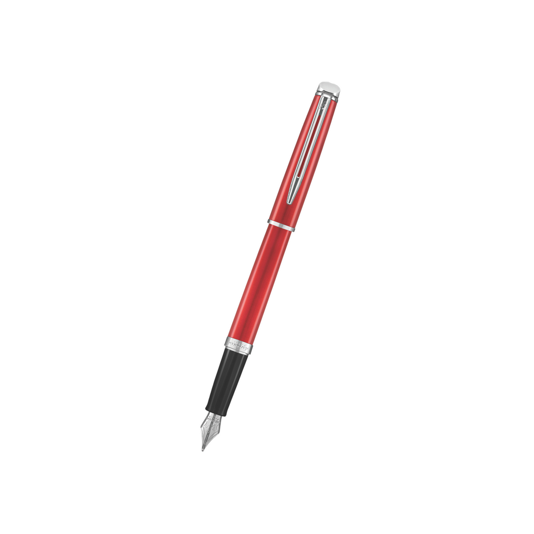 Waterman Hemisphere 18 Comet Red Fountain Pen - Medium — capped