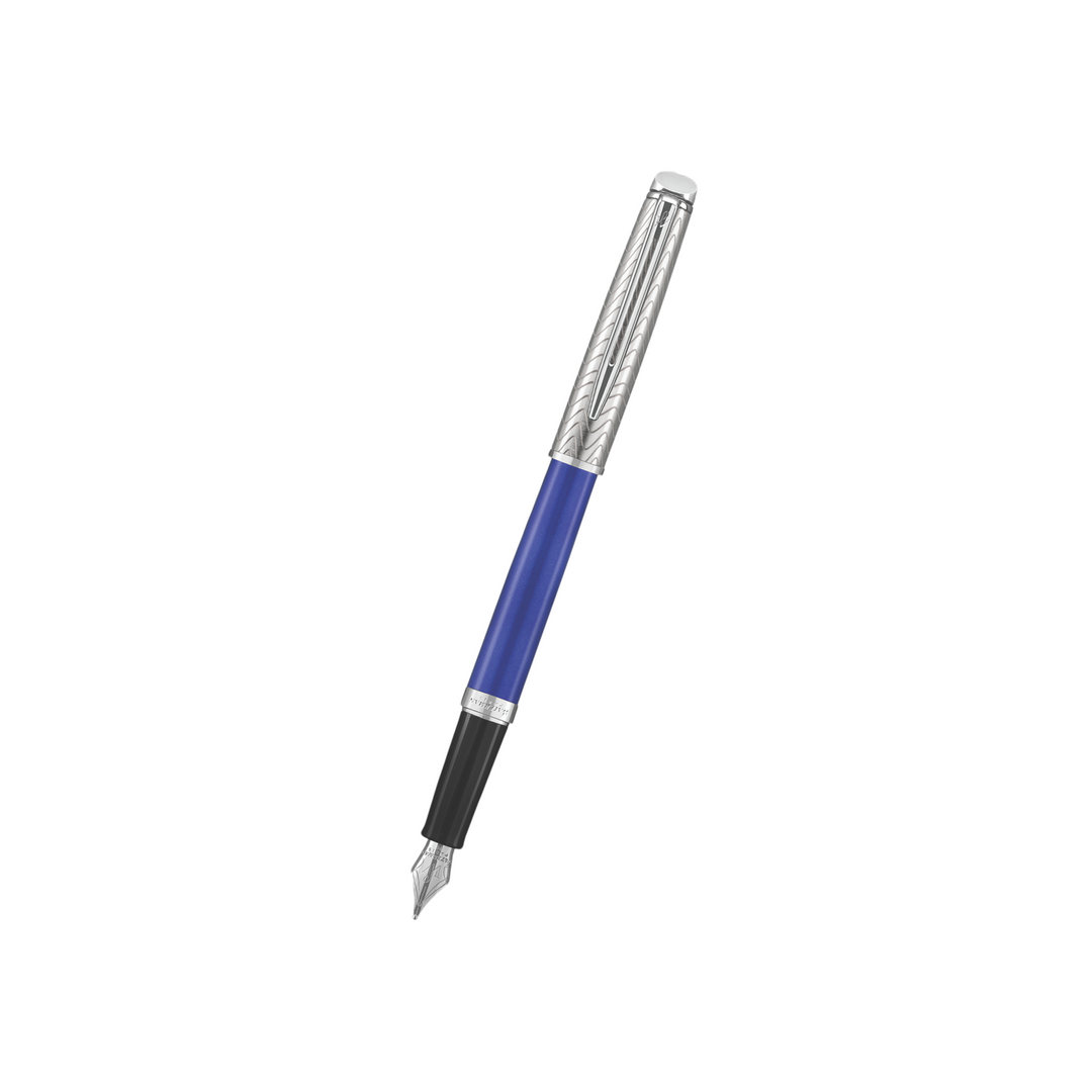 Waterman Hemisphere 18 Deluxe Blue Wave Fountain Pen - Medium — capped