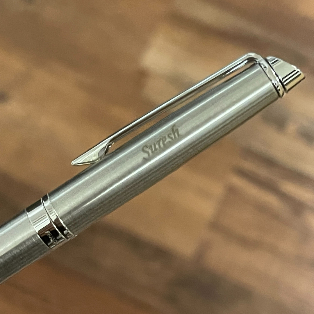 Waterman Hemisphere Stainless Steel CT Fountain Pen - Medium (FPD 2024) — nib close-up