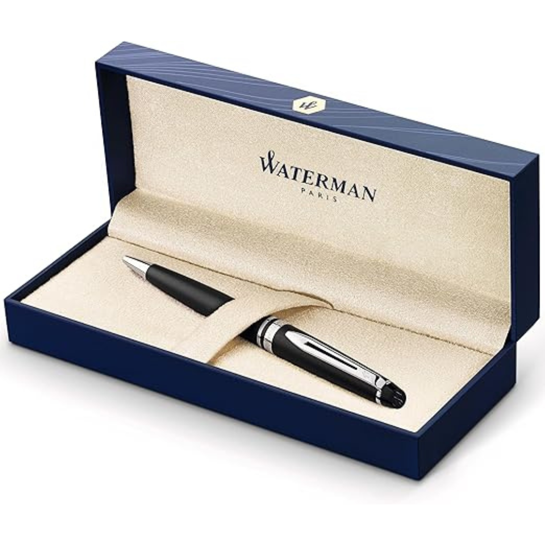Waterman Expert Matte Black Ballpoint Pen — Waterman ballpoint pen — reliable smooth-writing everyday pen, at Cityluxe Singapore
