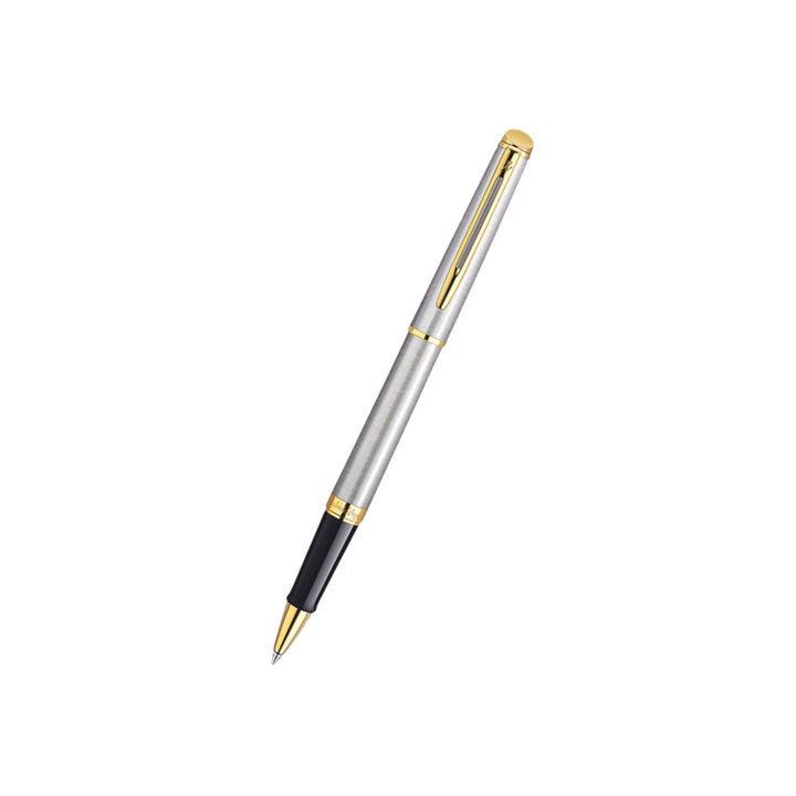 Waterman Hemisphere Stainless Steel GT Rollerball — Waterman rollerball pen — fluid gel ink writing instrument, at Cityluxe Singapore