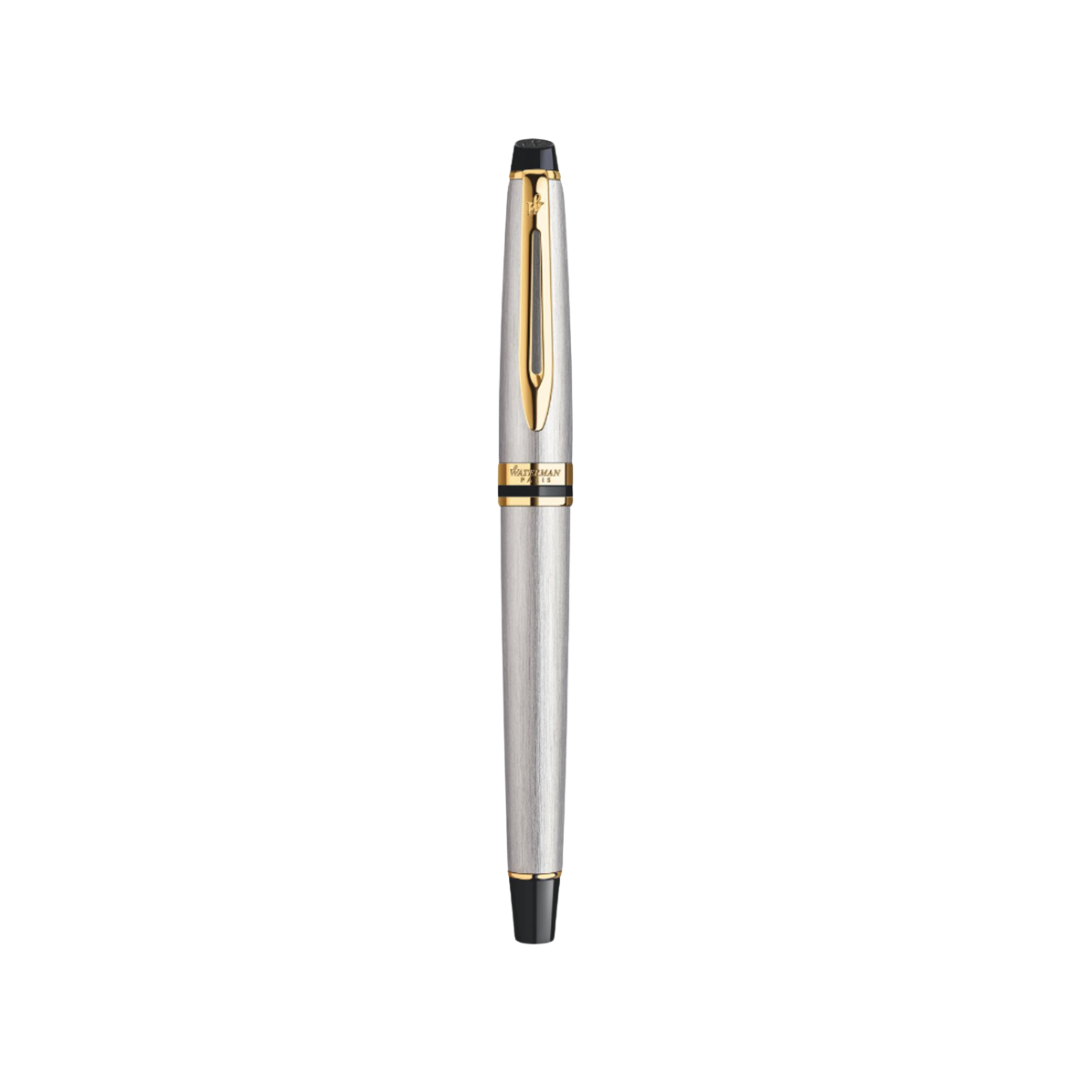 Waterman Expert3 Stainless Steel GT Rollerball Pen — Waterman rollerball pen — fluid gel ink writing instrument, at Cityluxe Singapore