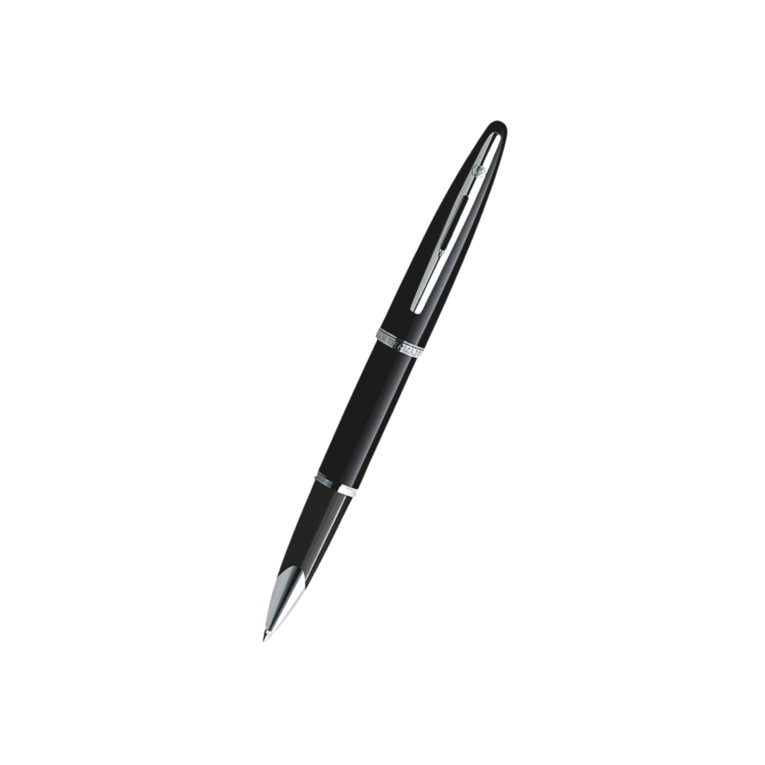 Waterman Carene Laque Black ST Rollerball Pen — capped