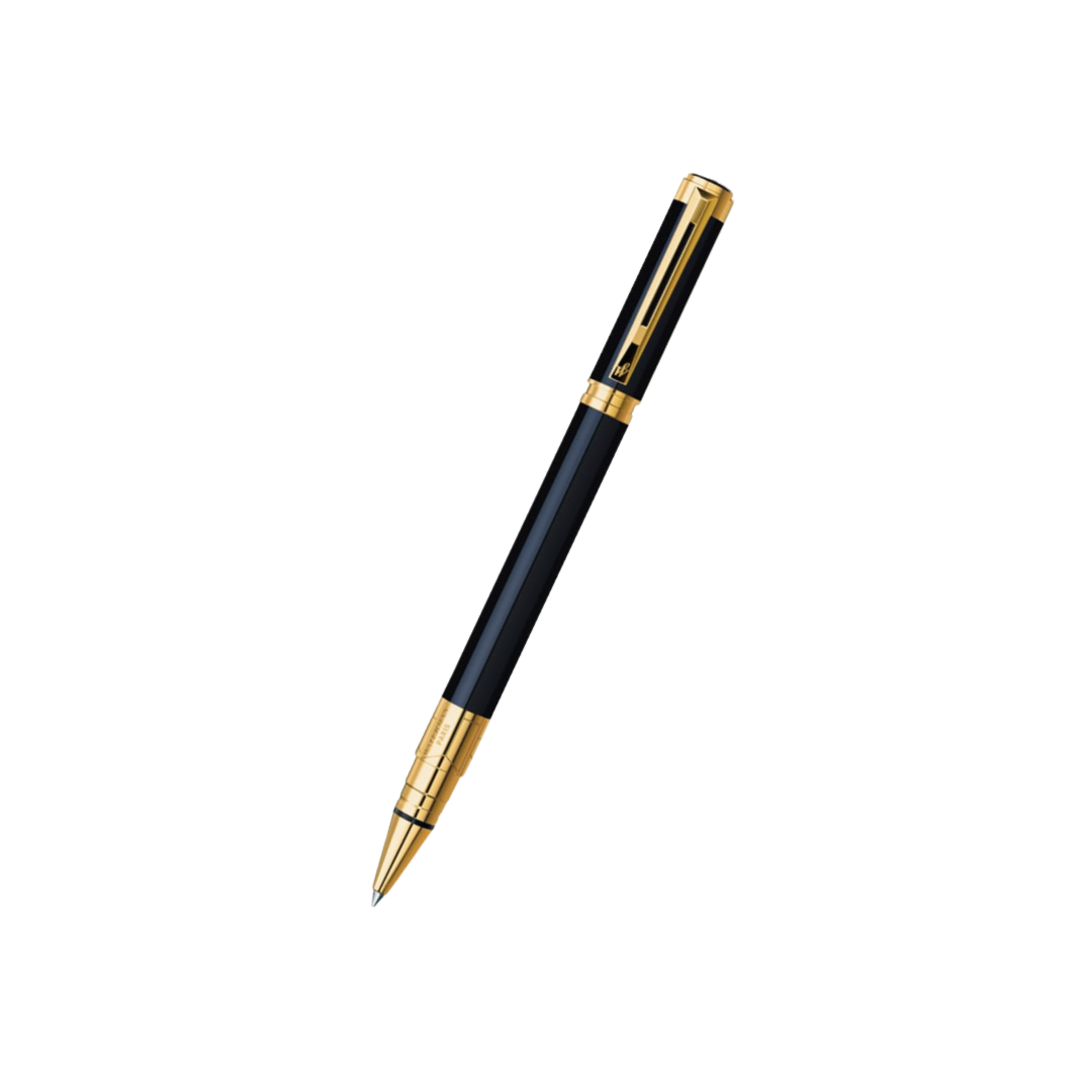 Waterman Perspective Laque Black GT Rollerball Pen — capped