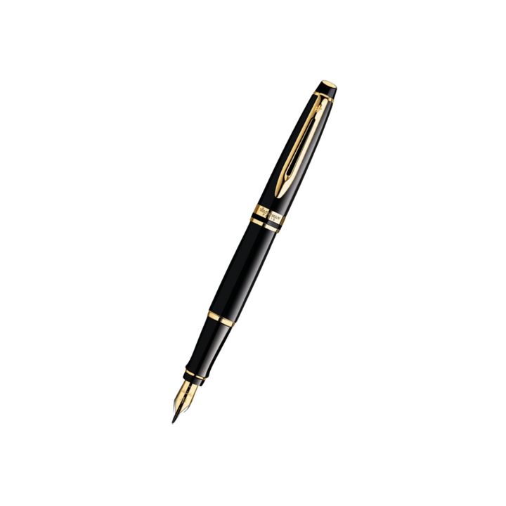 Waterman Expert3 Laque Black GT Fountain Pen — Waterman fountain pen — precision nib writing instrument, at Cityluxe Singapore stationery store