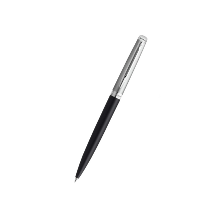 Waterman Hemisphere Gift Set Essential Matt CT Ballpoint Pen With Crystal Dome - Stainless Black — tip detail