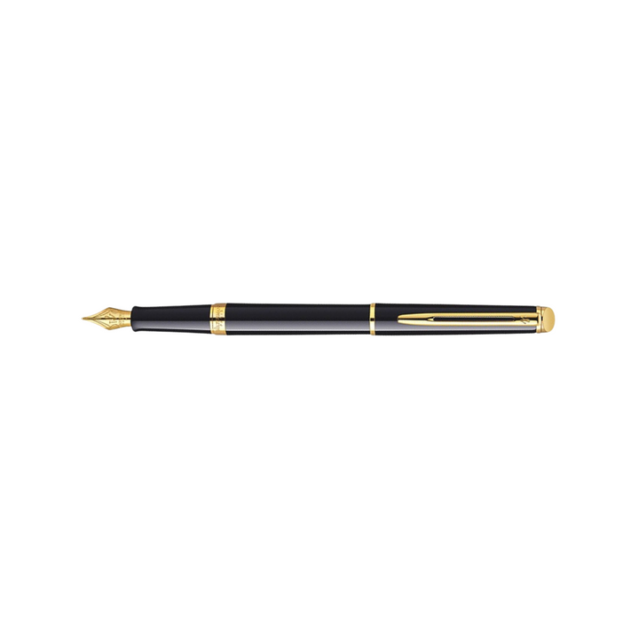 Waterman Hemisphere Laque Black GT Fountain Pen — nib close-up