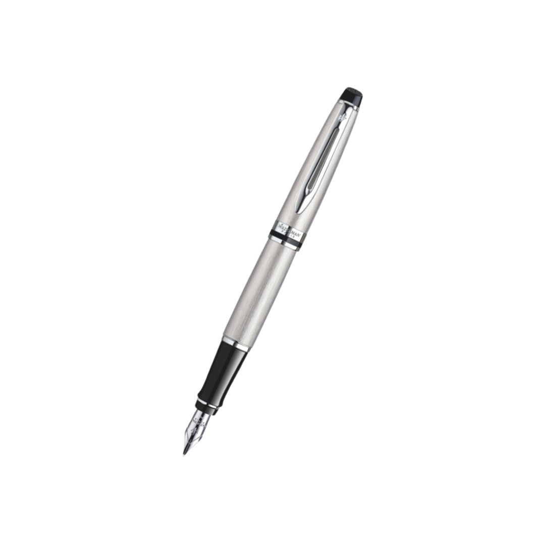 Waterman Expert3 Stainless Steel CT Fountain Pen — Waterman fountain pen — precision nib writing instrument, at Cityluxe Singapore stationery store