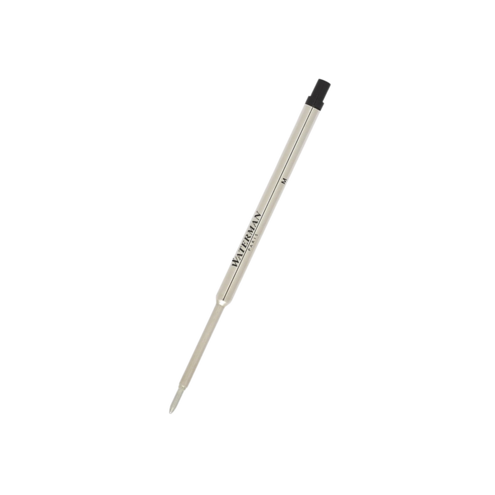 Waterman Ballpoint Pen Refill — uncapped with cap posted