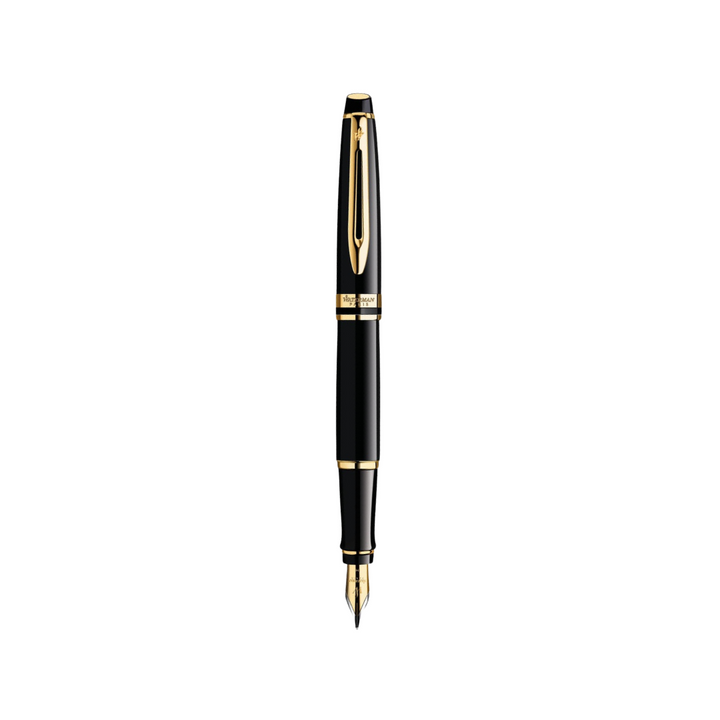 Waterman Expert3 Laque Black GT Fountain Pen — Waterman fountain pen — precision nib writing instrument, at Cityluxe Singapore stationery store