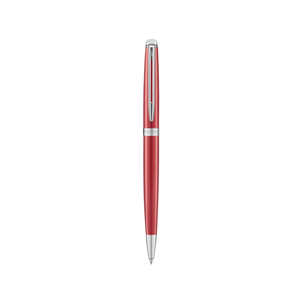 Waterman Hemisphere18 Coral Pink Rollerball — uncapped with cap posted