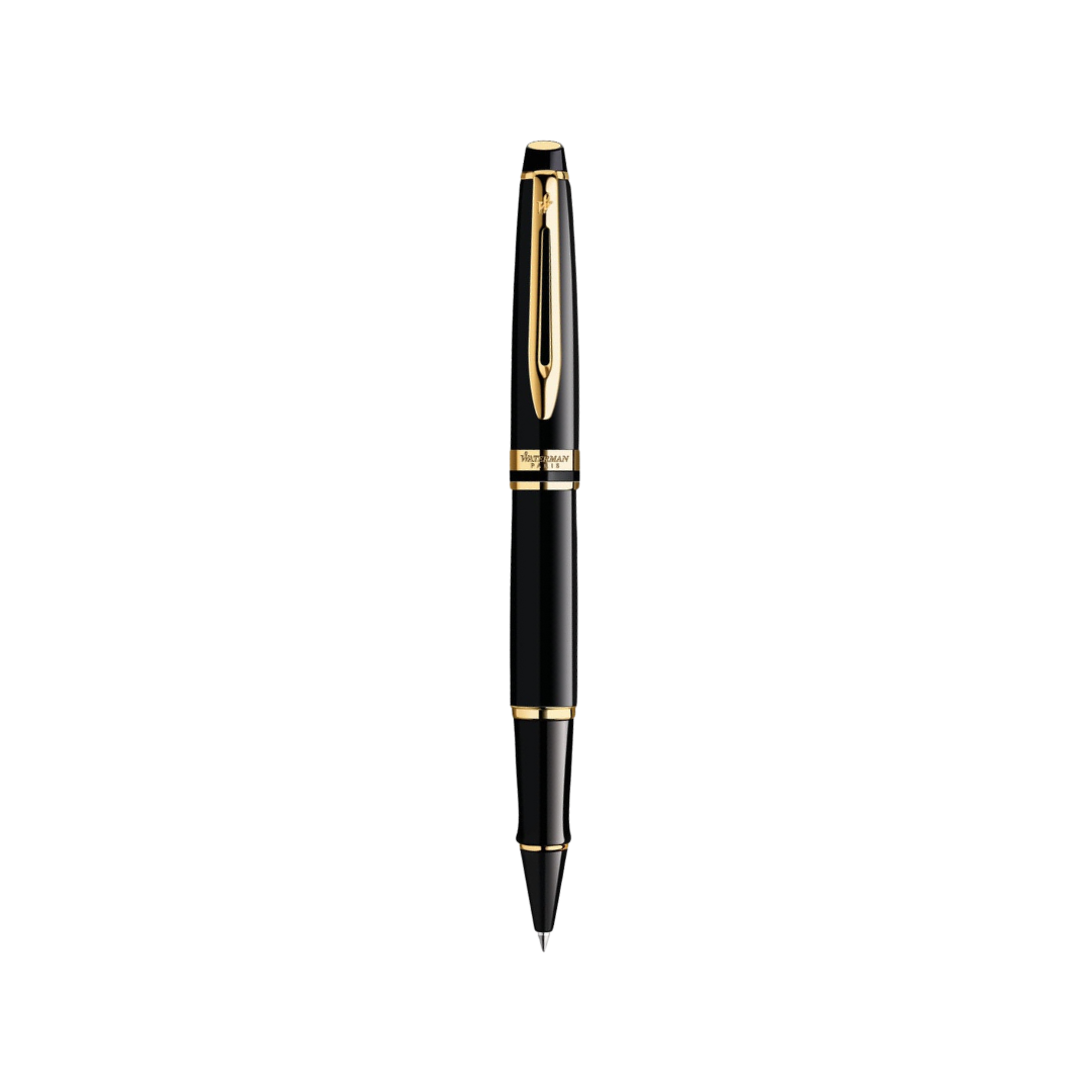 Waterman Expert3 Laque Black GT Rollerball Pen — Waterman rollerball pen — fluid gel ink writing instrument, at Cityluxe Singapore